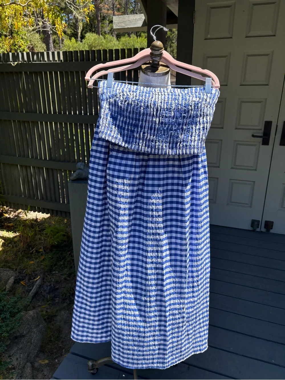 Universal Thread 🆕 Gingham Smocked Waist Maxi Skirt & Matching Top